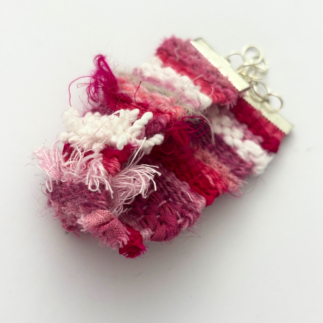 Handwoven Textile Fibre Art Bracelet