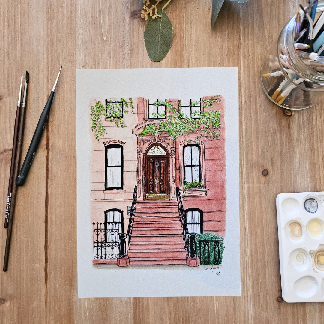 Watercolour Art Print - 'Carrie's Apartment'