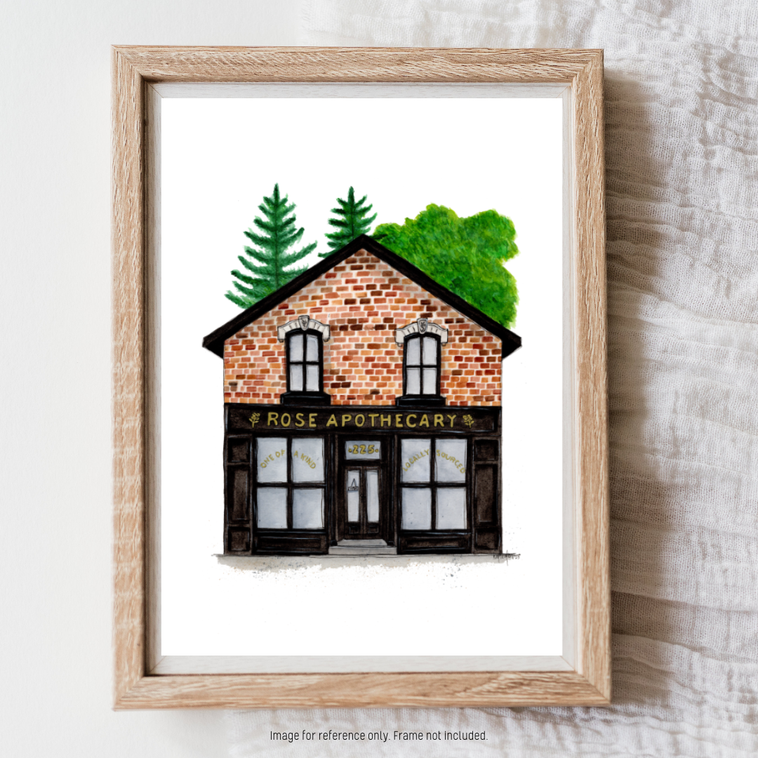Watercolour Art Print - 'Rose Apothecary'