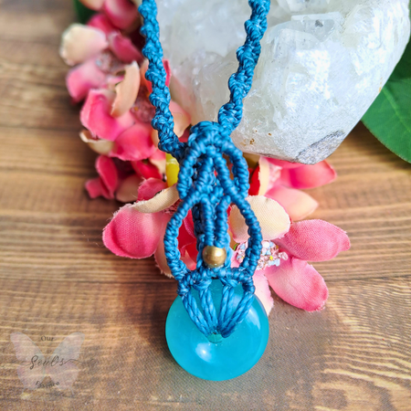Amazonite Micromacramé Necklace