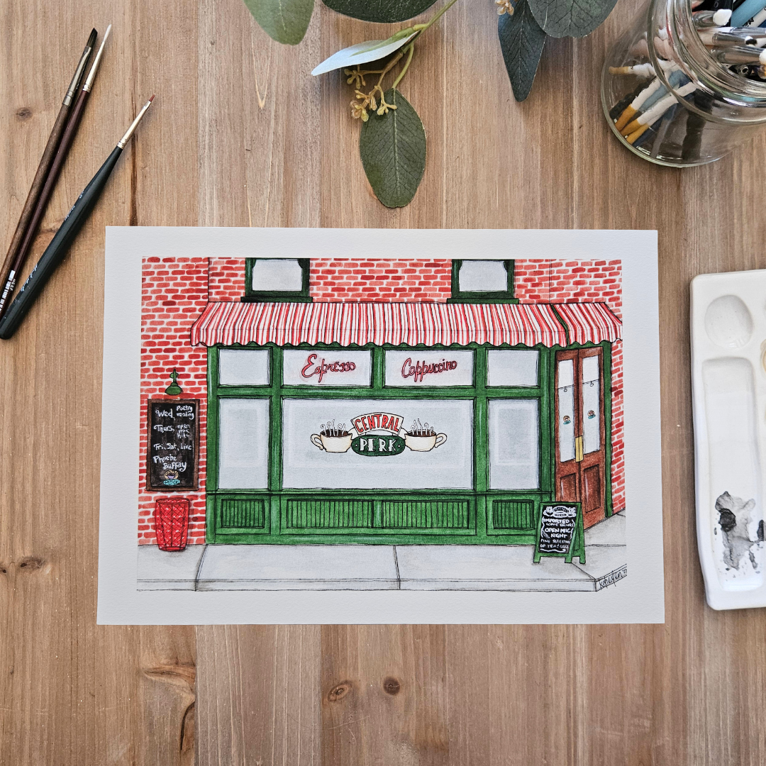 Watercolour Art Print - 'Central Perk'