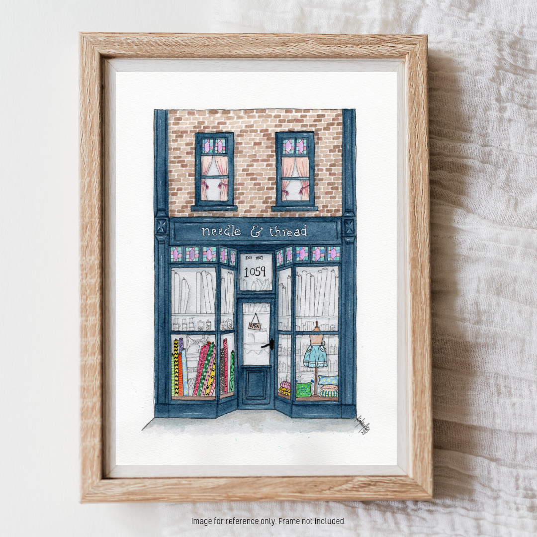 Watercolour Art Print - 'Needle & Thread'