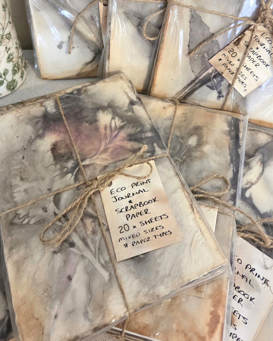 Eco Printed Journal Paper - 20 Pack