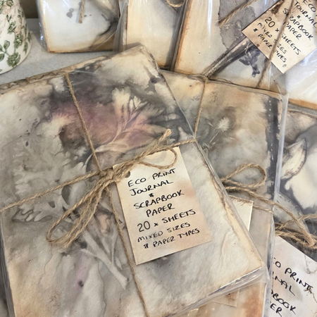 Eco Printed Journal Paper - 20 Pack