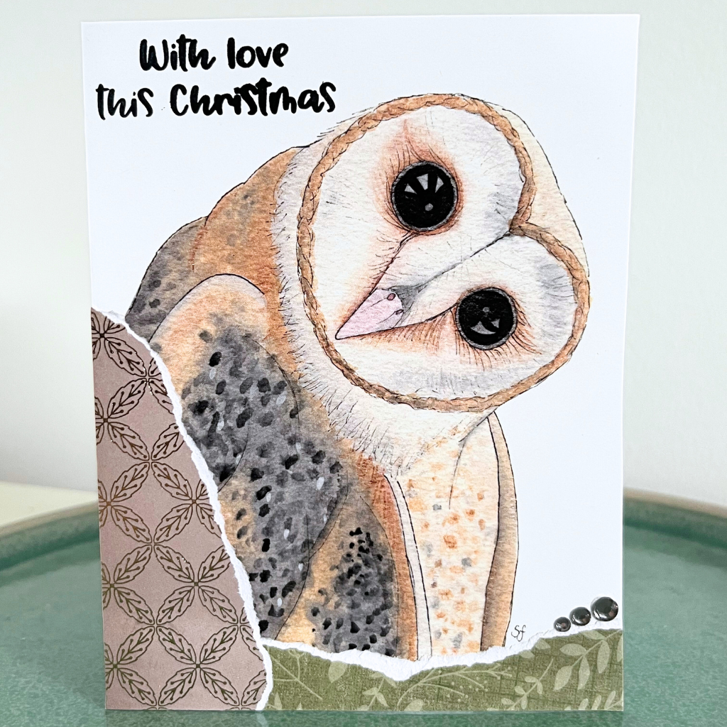 Christmas card - owls (choice of options)