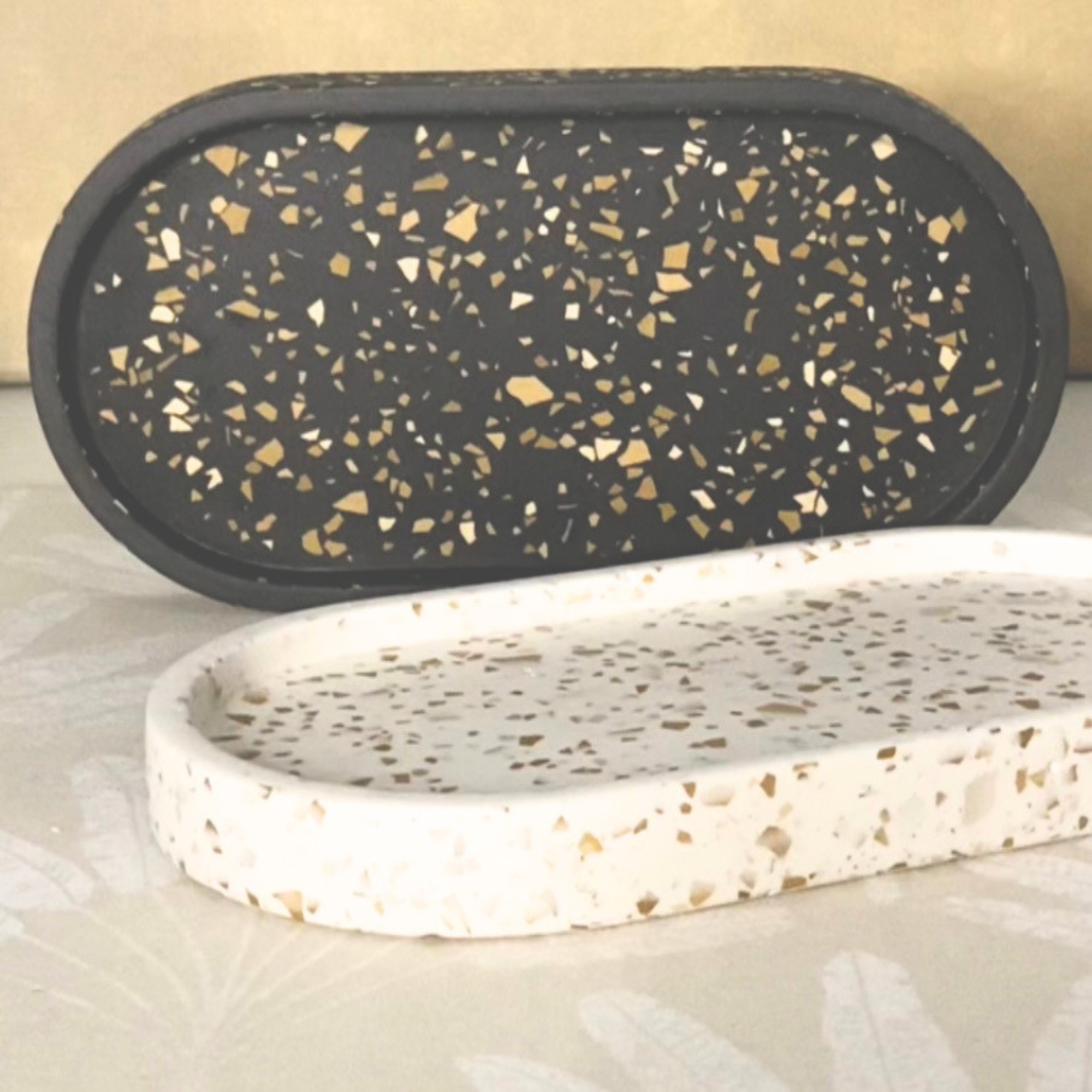 Oval trays - Small and Large | Terrazzo home decor