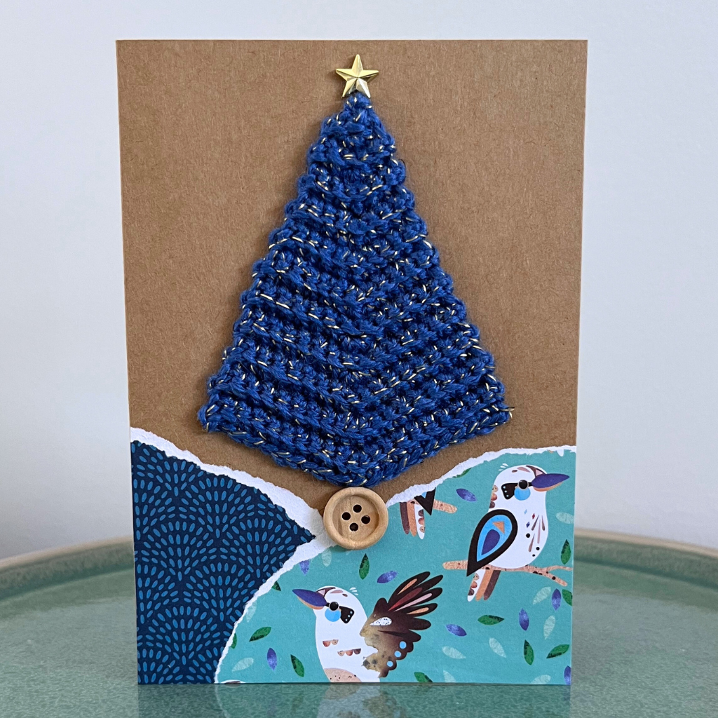Crochet Christmas tree card (choice of options)