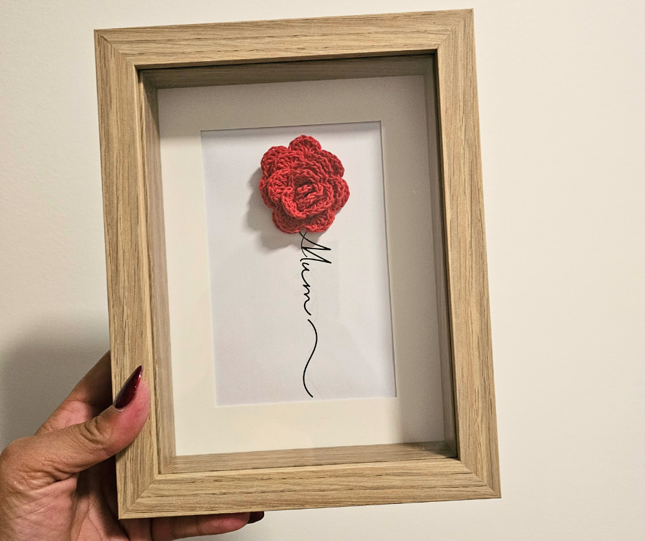 Crochet Framed Art - Mum-