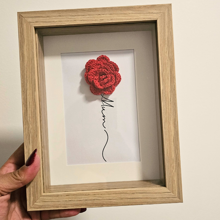 Crochet Framed Art - Mum-