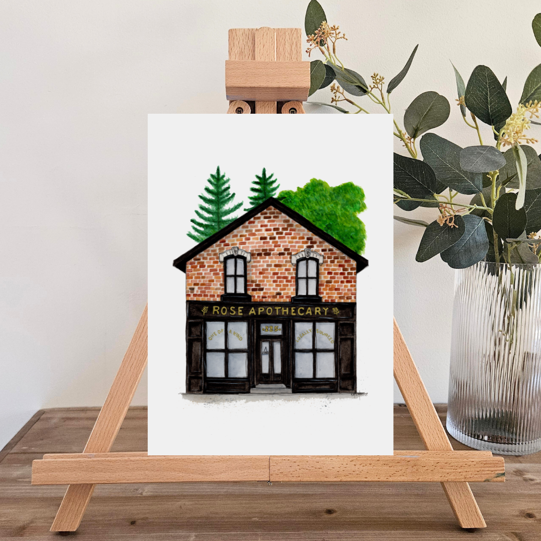 Watercolour Art Print - 'Rose Apothecary'