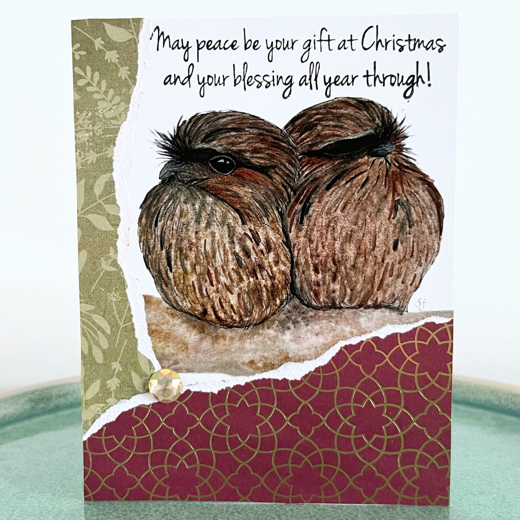 Christmas card - owls (choice of options)