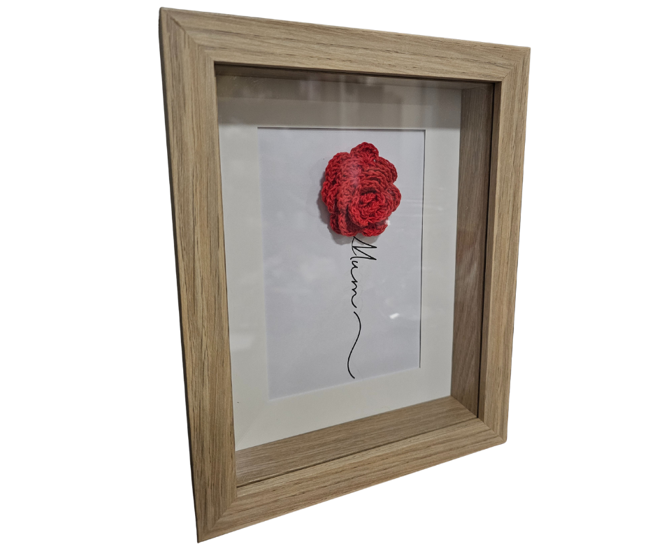 Crochet Framed Art - Mum-