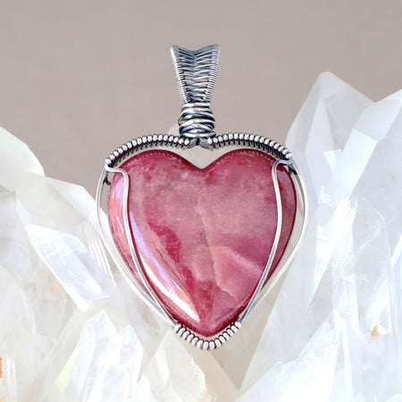 Handcrafted Rhodonite Pendant - Talisman of Self Worth