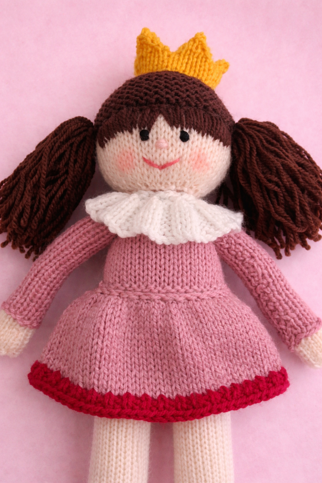 Hand Knitted Prince and Princess Doll Set