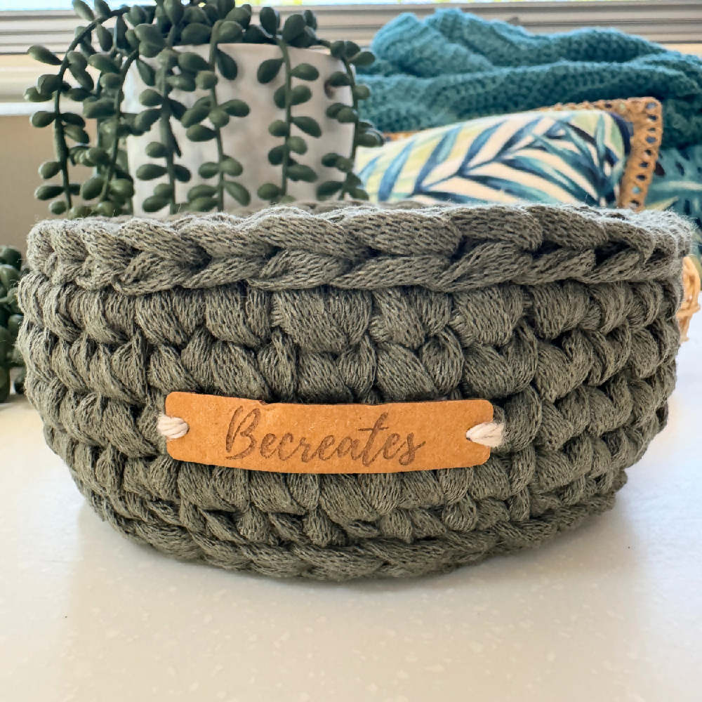 Handmade-basket-recycled-yarn-khaki-green-mini (5)