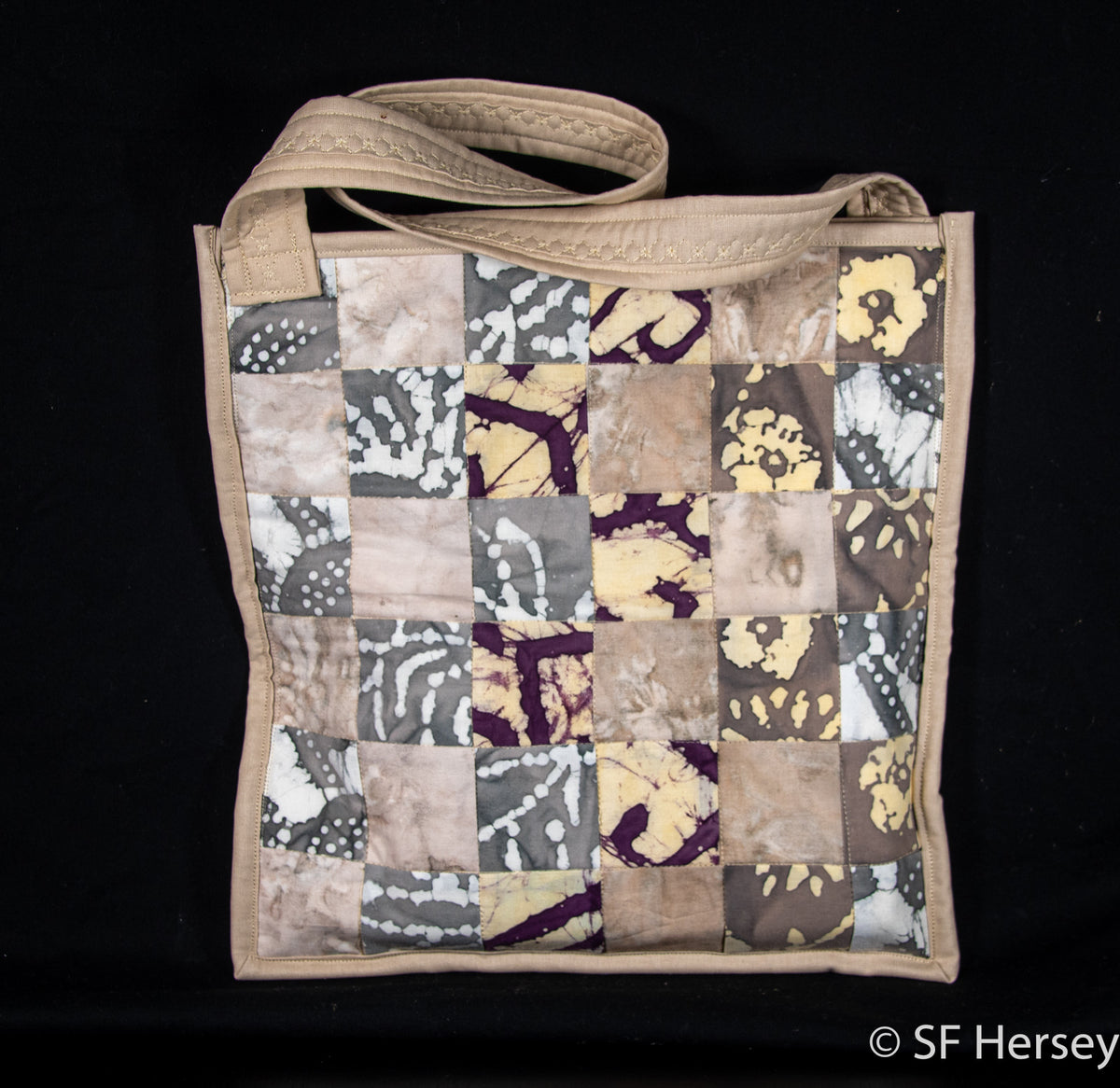 Quilted Checkerboard Shoulder Bag