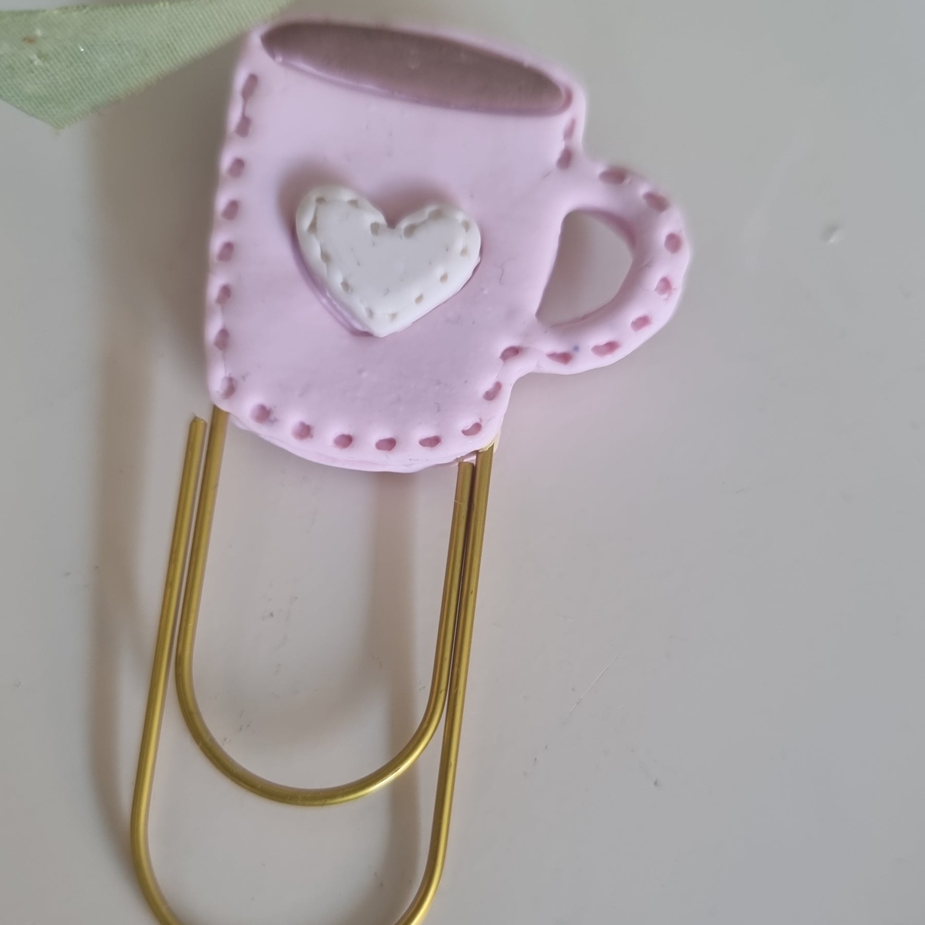 Coffee Mug Paper Clip Book Mark