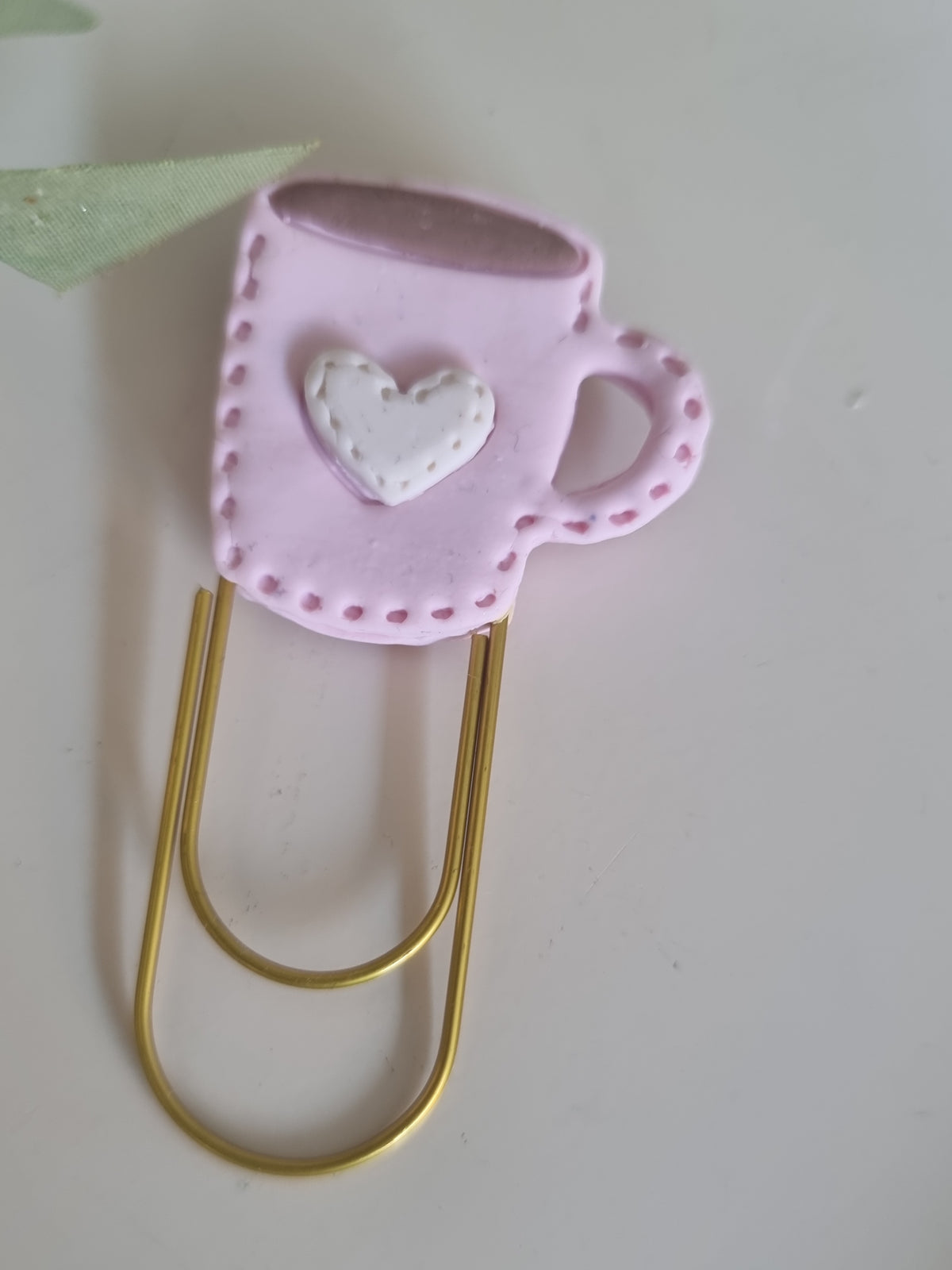 Coffee Mug Paper Clip Book Mark