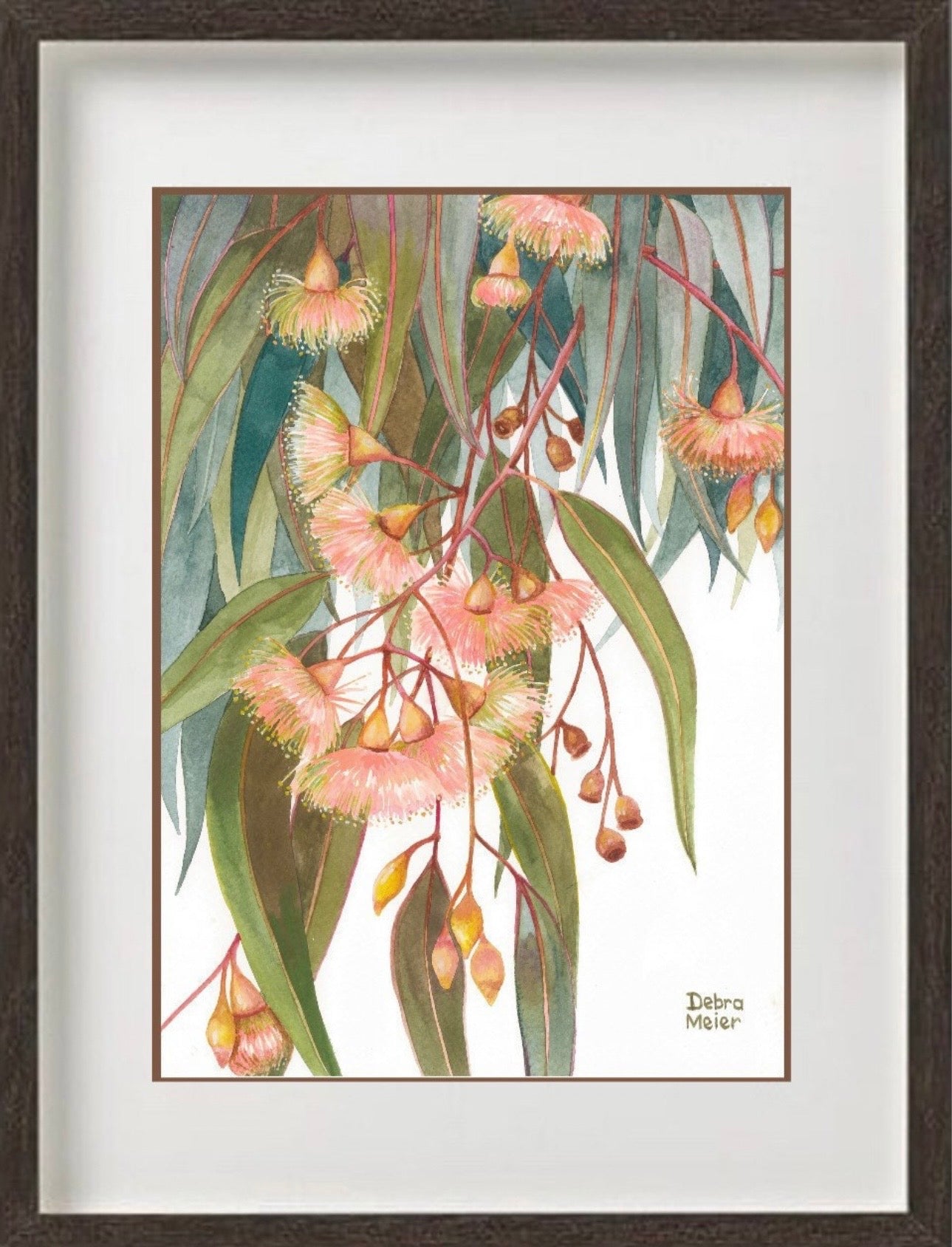 Soft Pink Gumblossoms art print by Debra Meier Art