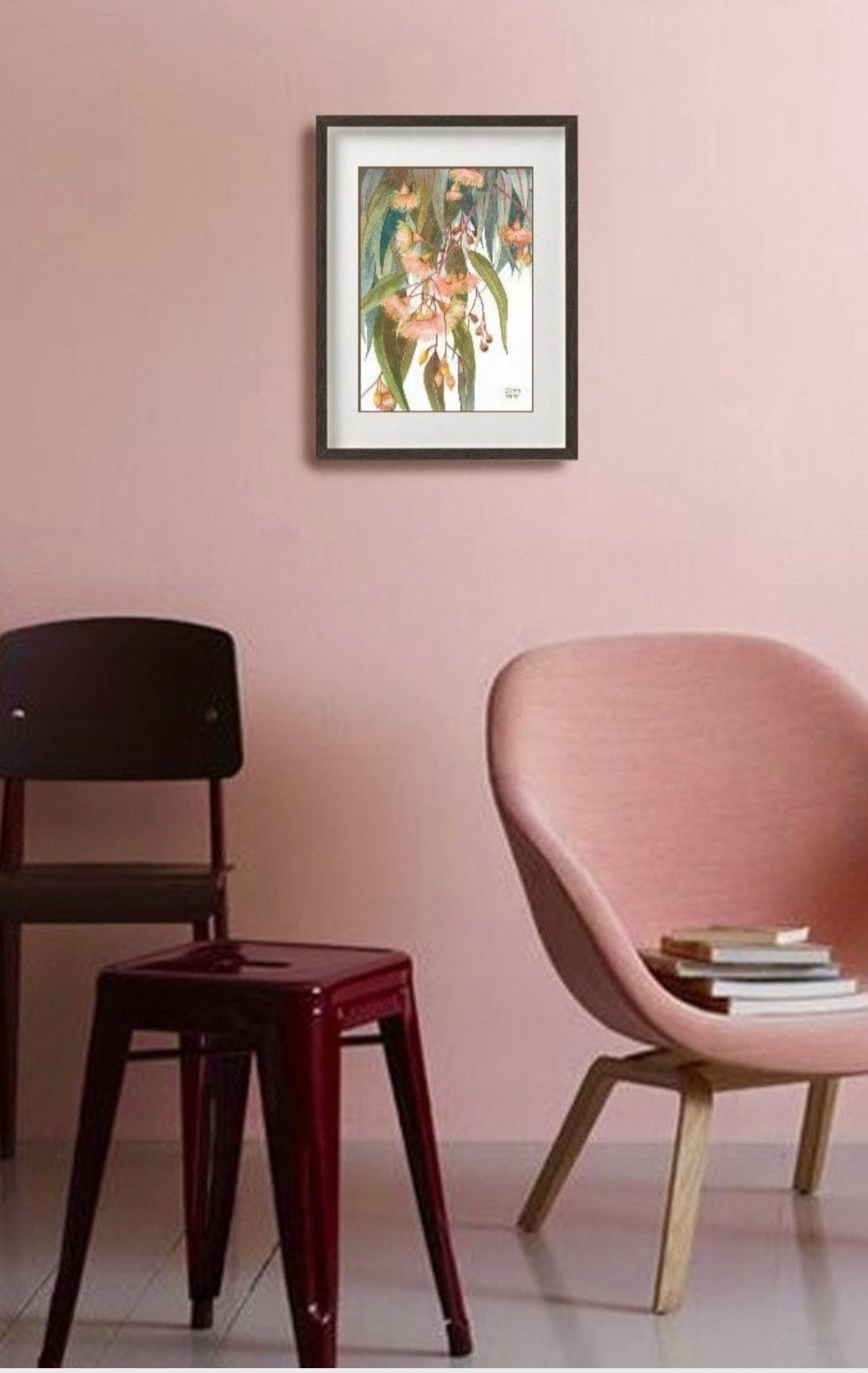 Soft Pink Gumblossoms art print by Debra Meier Art