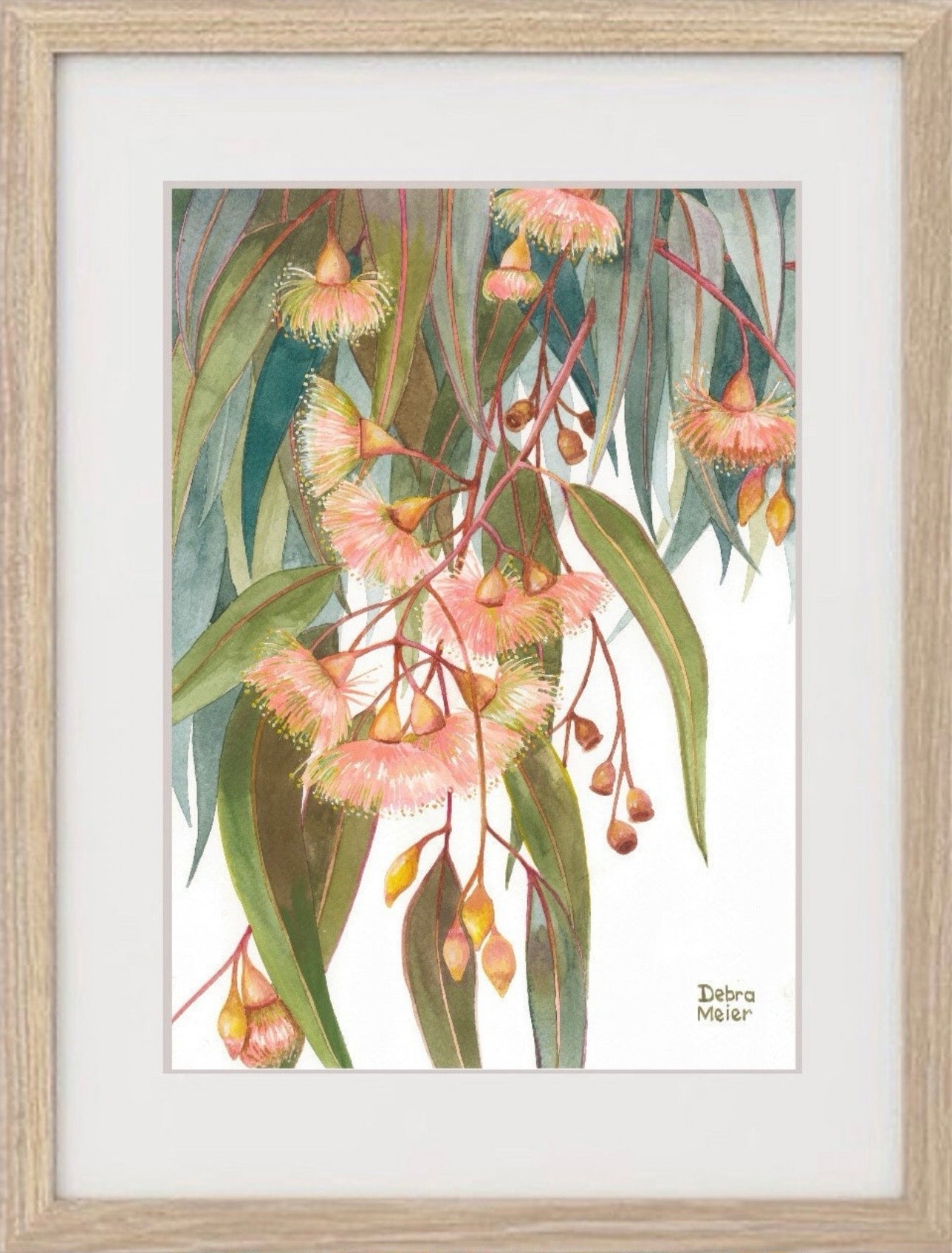Soft Pink Gumblossoms art print by Debra Meier Art