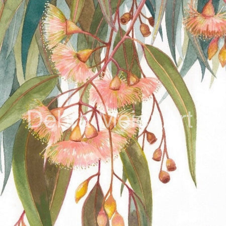 Soft Pink Gumblossoms art print by Debra Meier Art