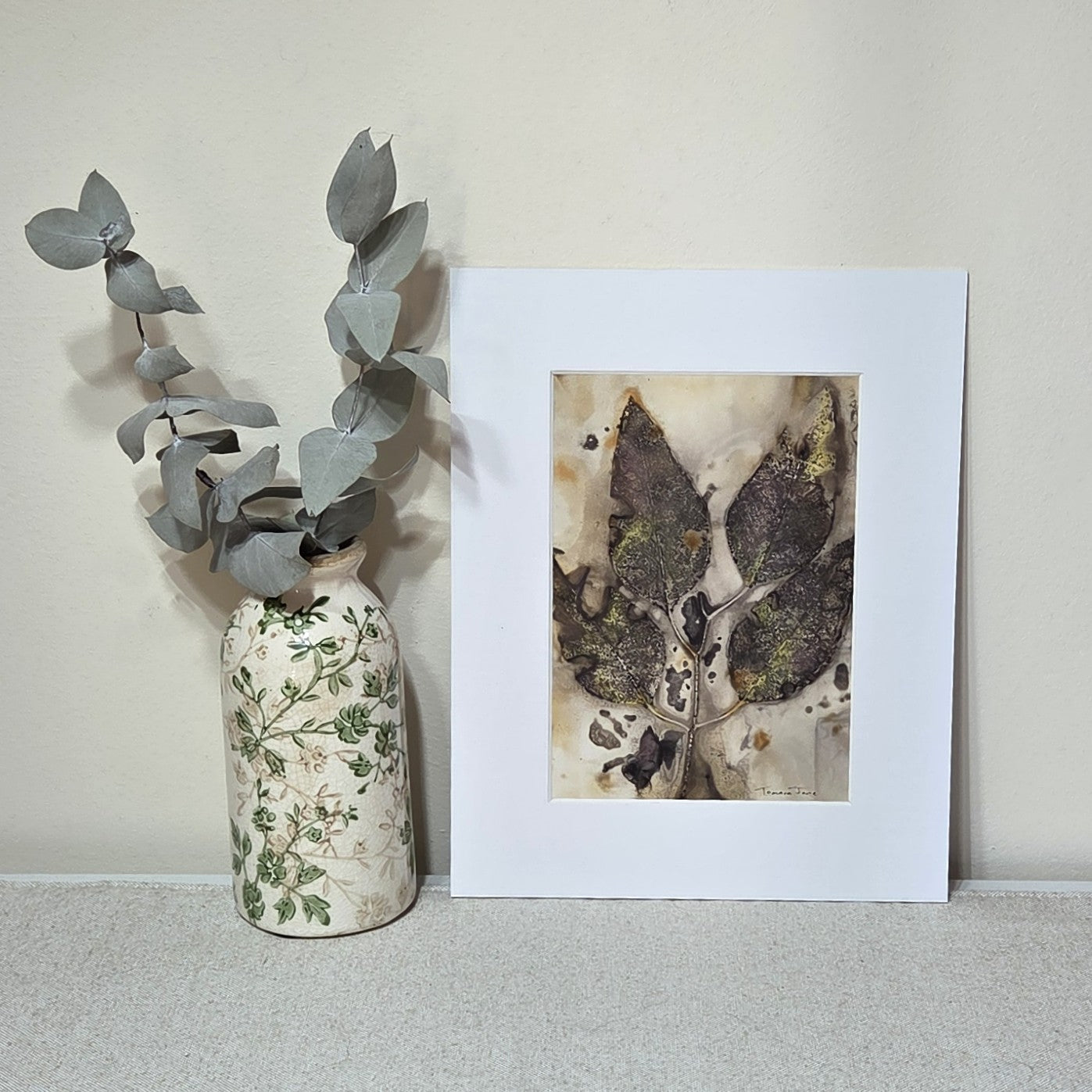 Wild Impressions ~ Set of 3 Original Botanical Artworks  - Eco Print & Watercolour