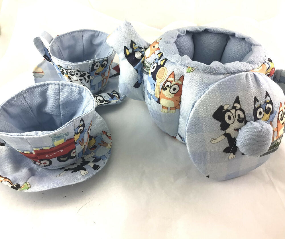 My First Teaset Bluey licenced print fabric