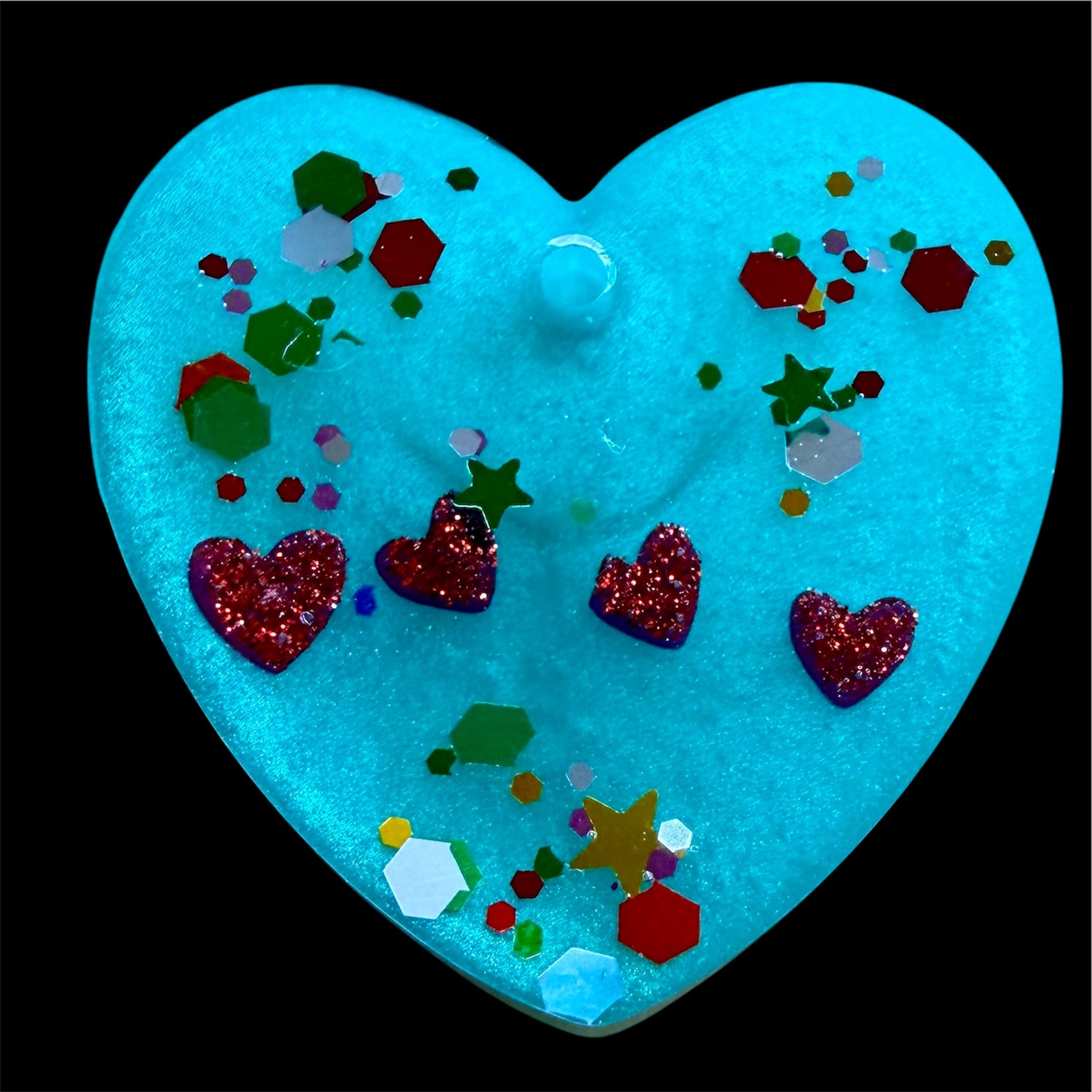 Aqua Heart Pocket Hug