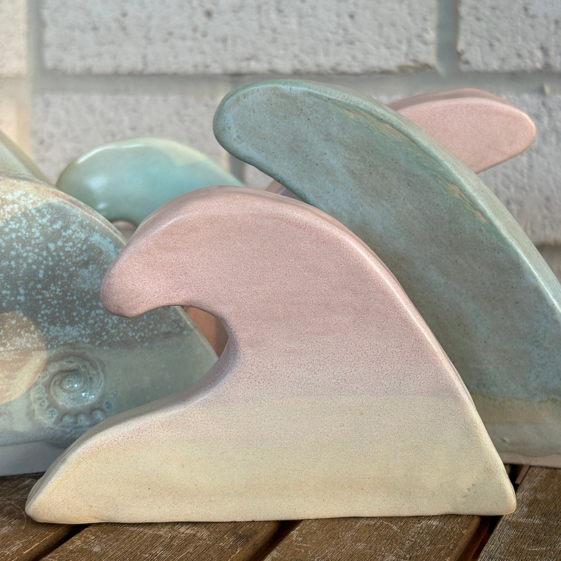 Ceramic Ocean Beach Wave - Sunset