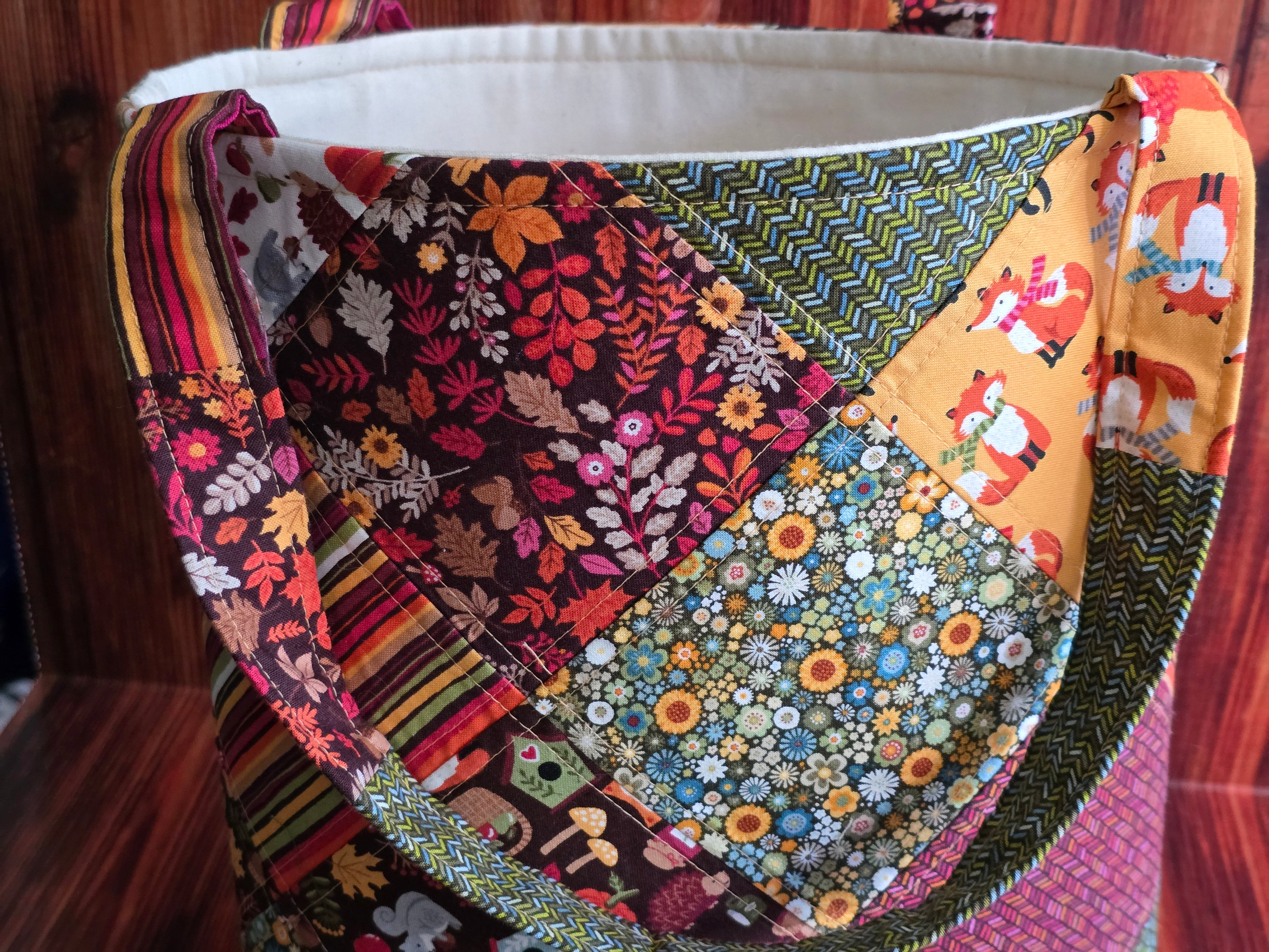 Handmade | Patchwork |Tote | Handbag | Earthy | Design