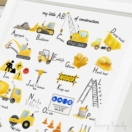 Construction Alphabet & Numbers