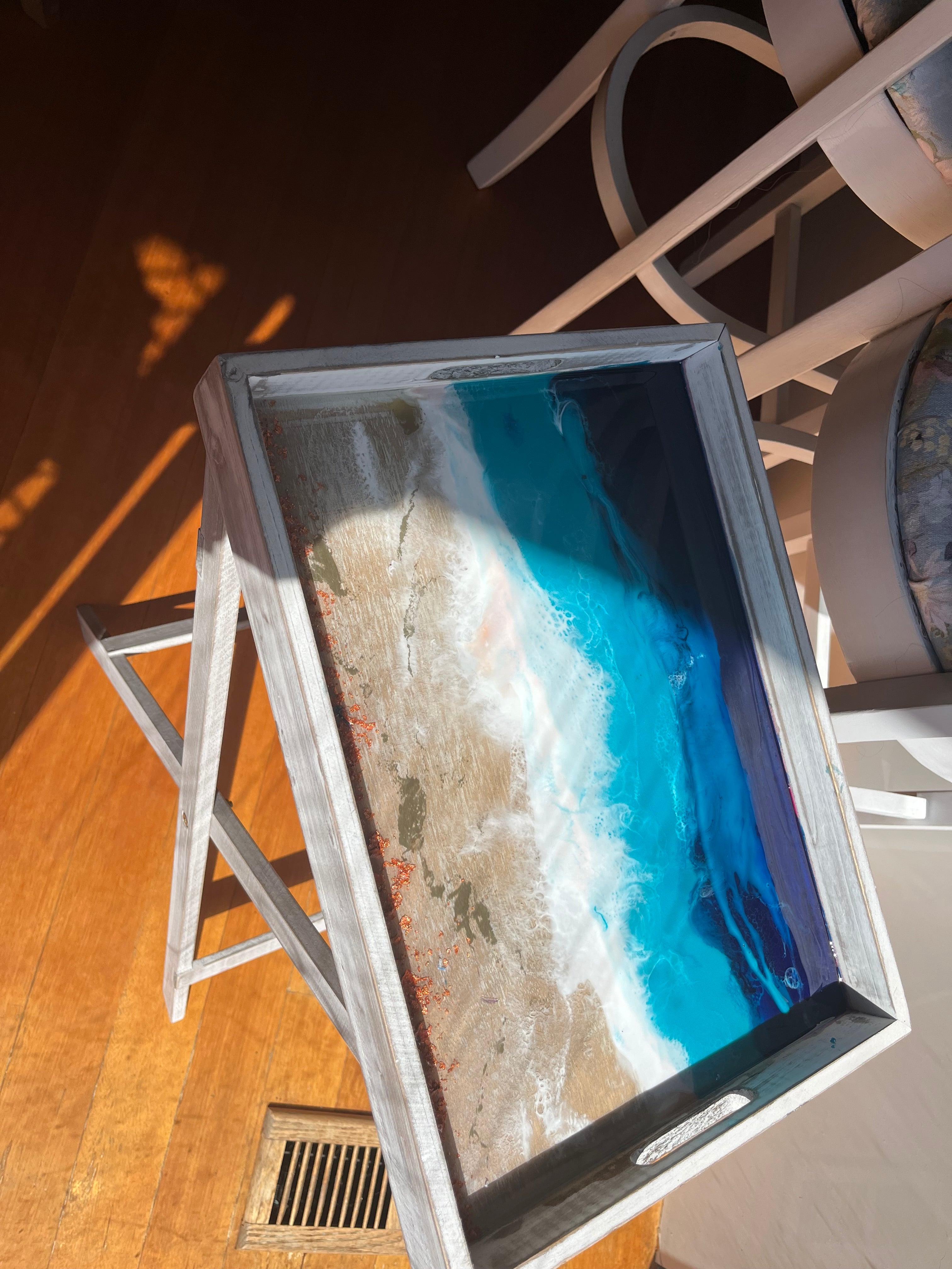 Ocean Serving tray | tray table | Side table | dining room decor