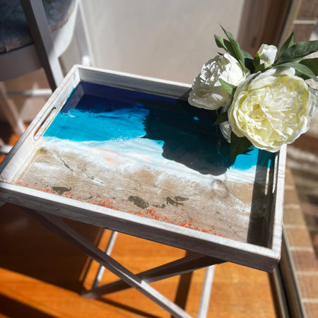 Ocean Serving tray | tray table | Side table | dining room decor