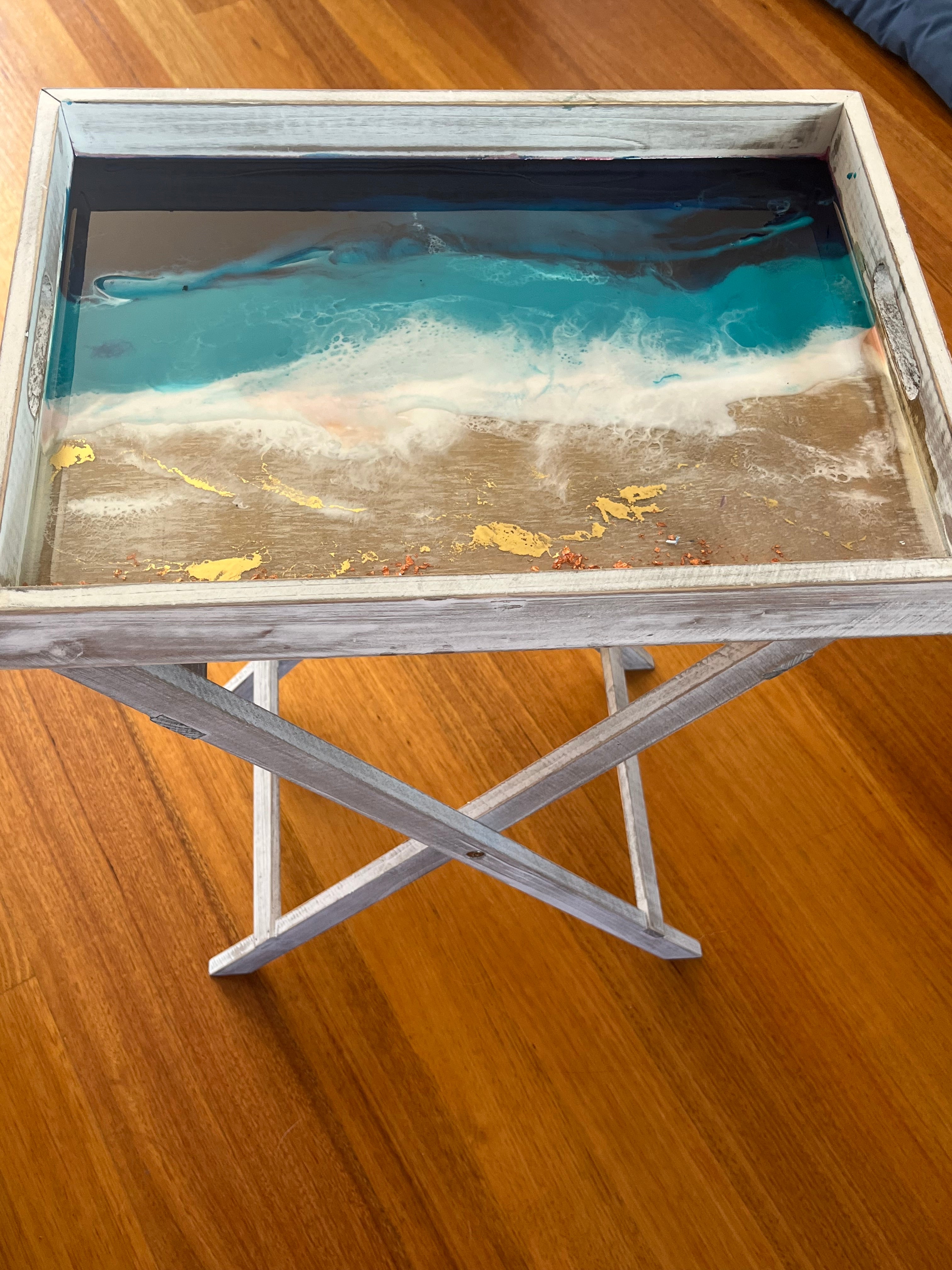 Ocean Serving tray | tray table | Side table | dining room decor