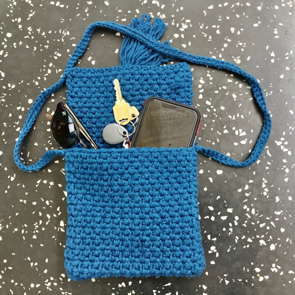 Crocheted Cross Body Bag