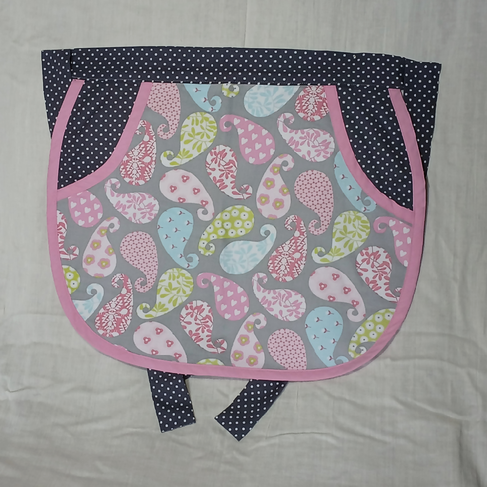 Peg Bag grey spot front