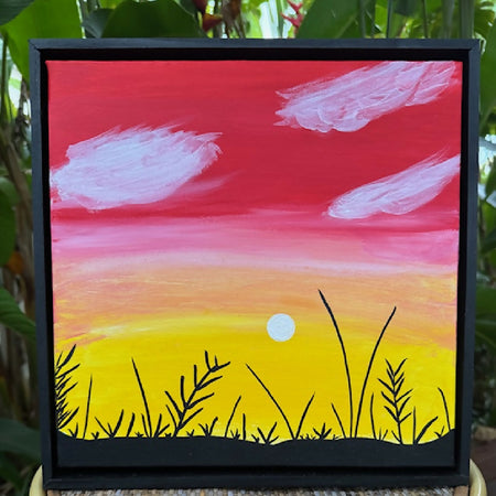 Acrylic painting - African Sunset