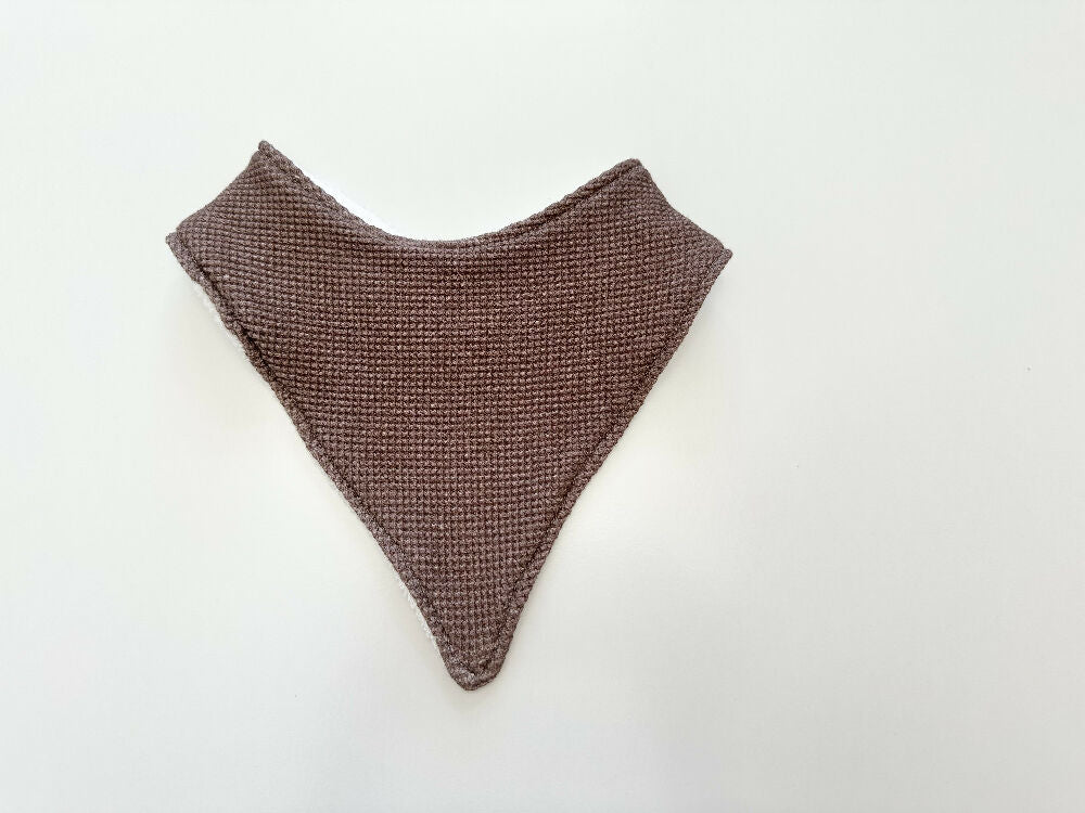 Coco waffle bandana bib