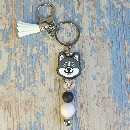 Dog Beaded Keychains
