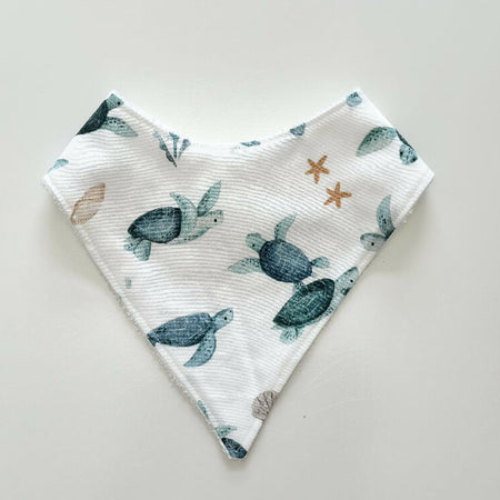 Little turtles bandana bib