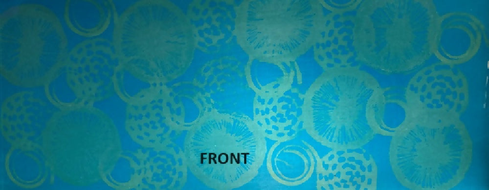 Anodised aluminium earrings hand printed - Seafoil Collection
