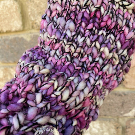 Hand Knitted Handwarmers, Pink Texting Gloves