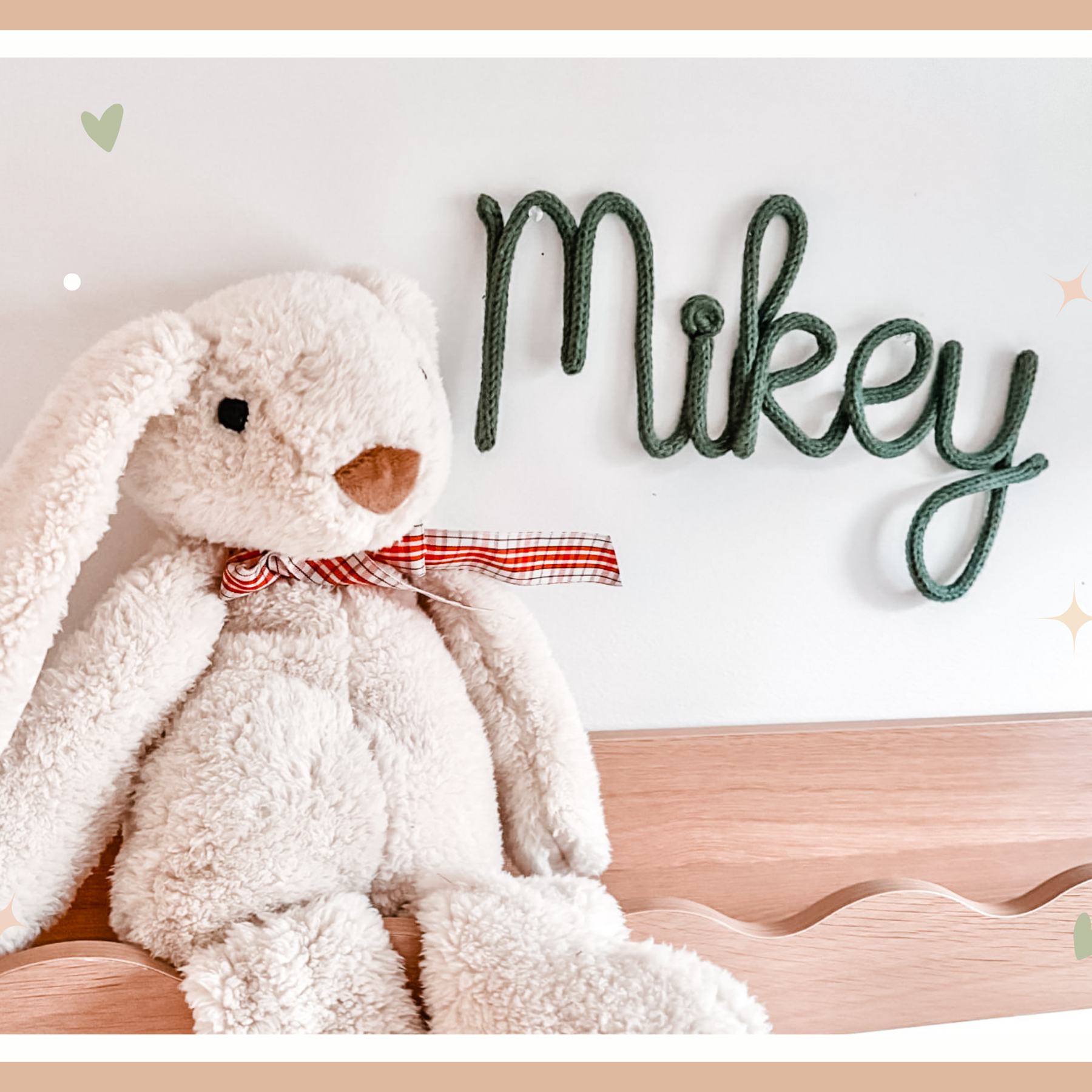 Knitted Name Sign Customisable