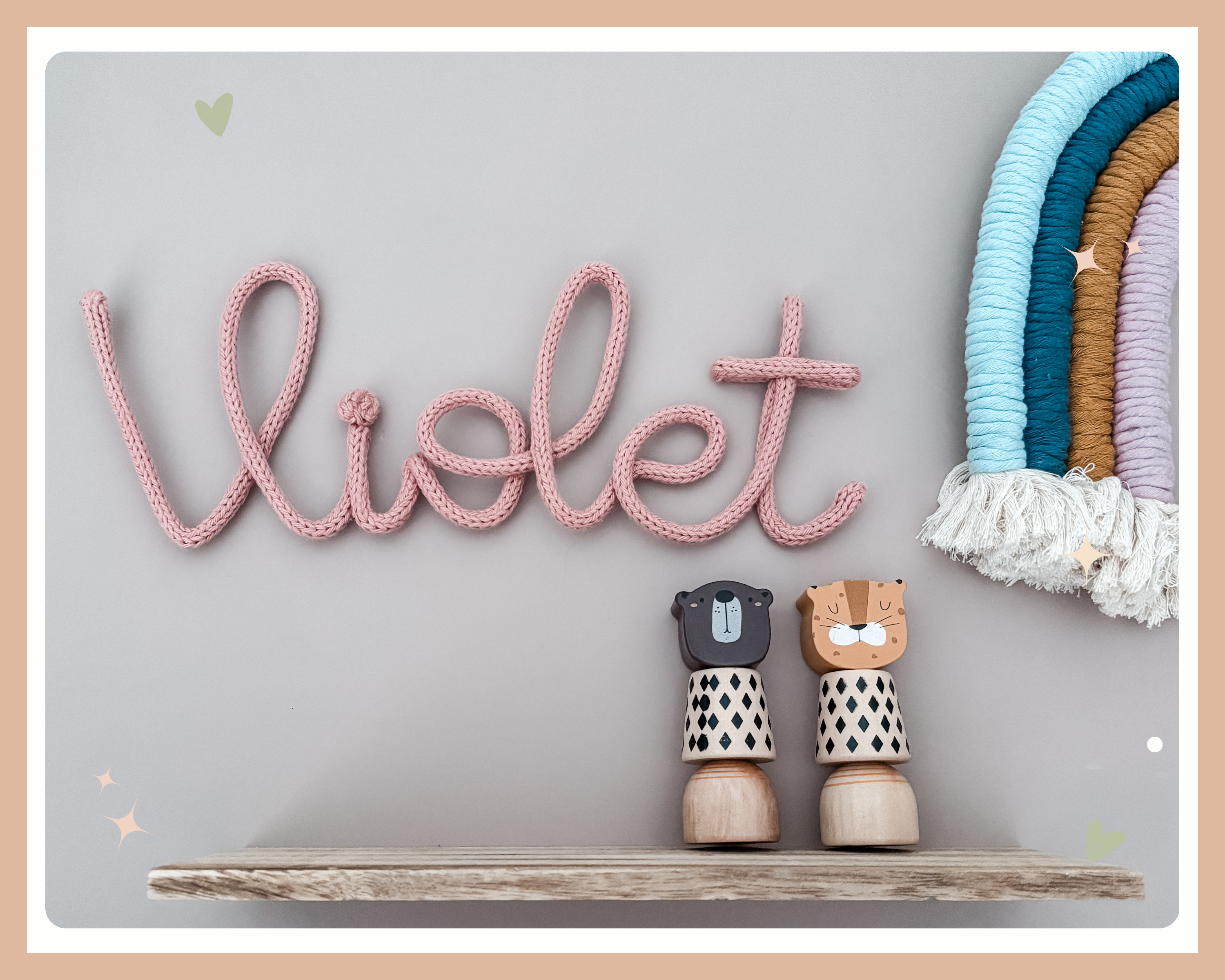 Knitted Name Sign Customisable