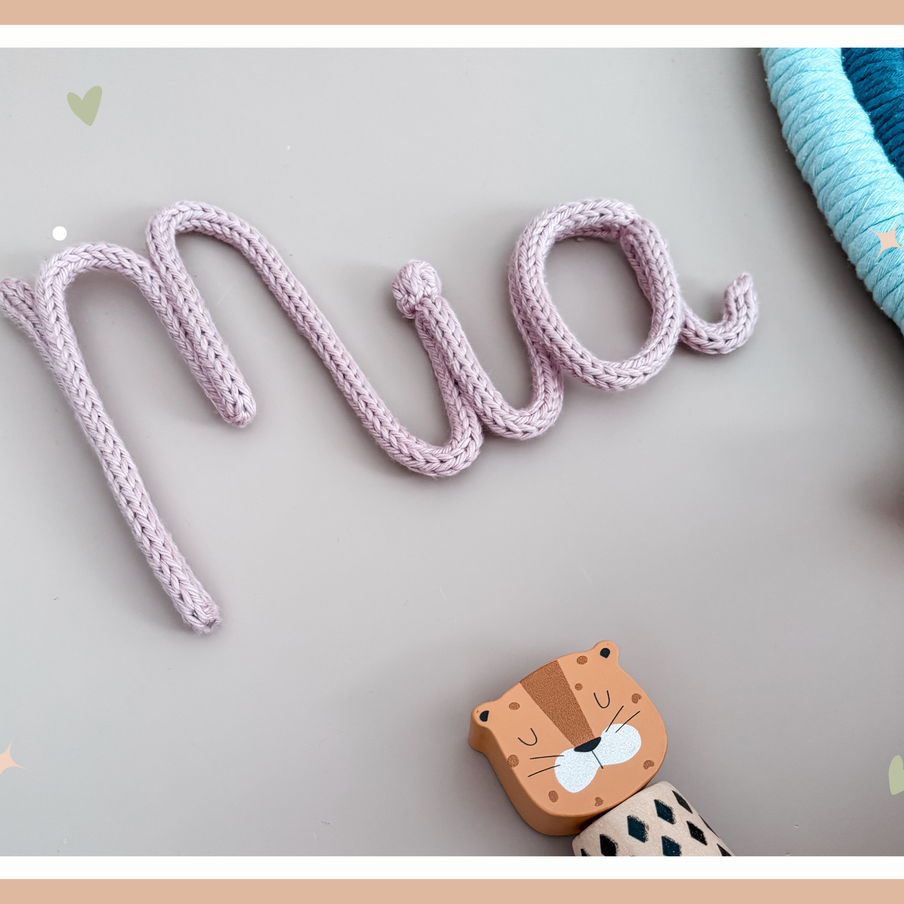 Knitted Name Sign Customisable
