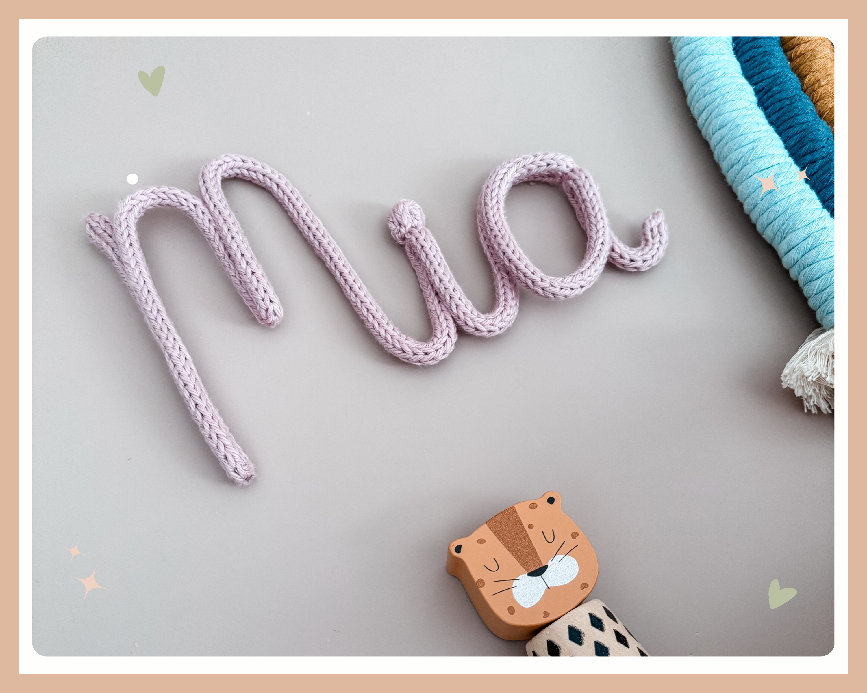 Knitted Name Sign Customisable