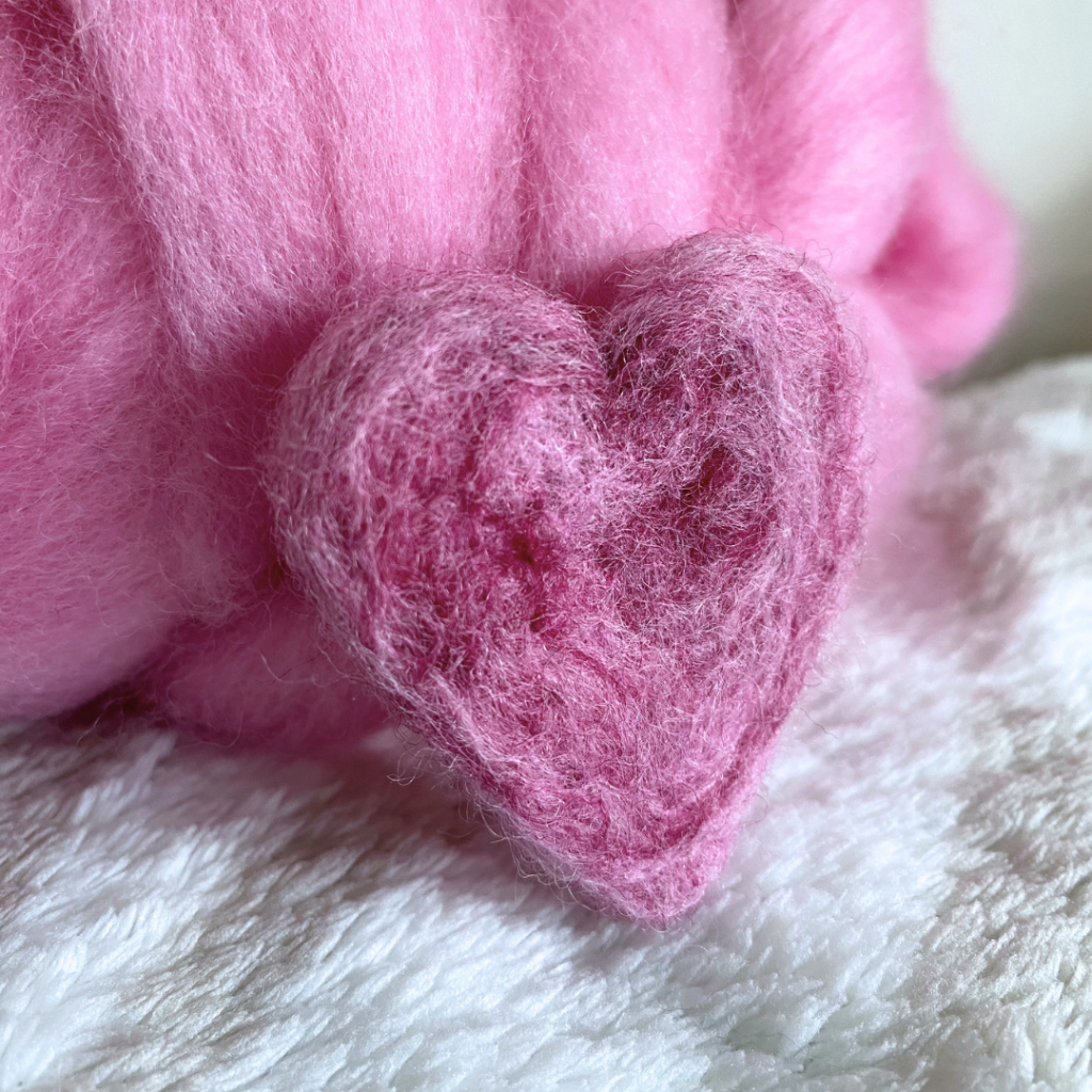 Custom Order For Bridie S. - Handmade Needle Felted Heart