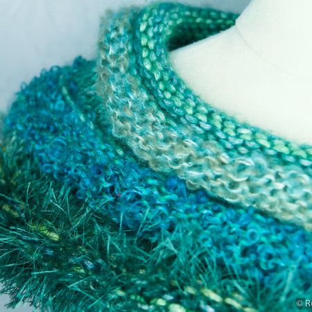 Winterfell Green Hand Knitted Cowl