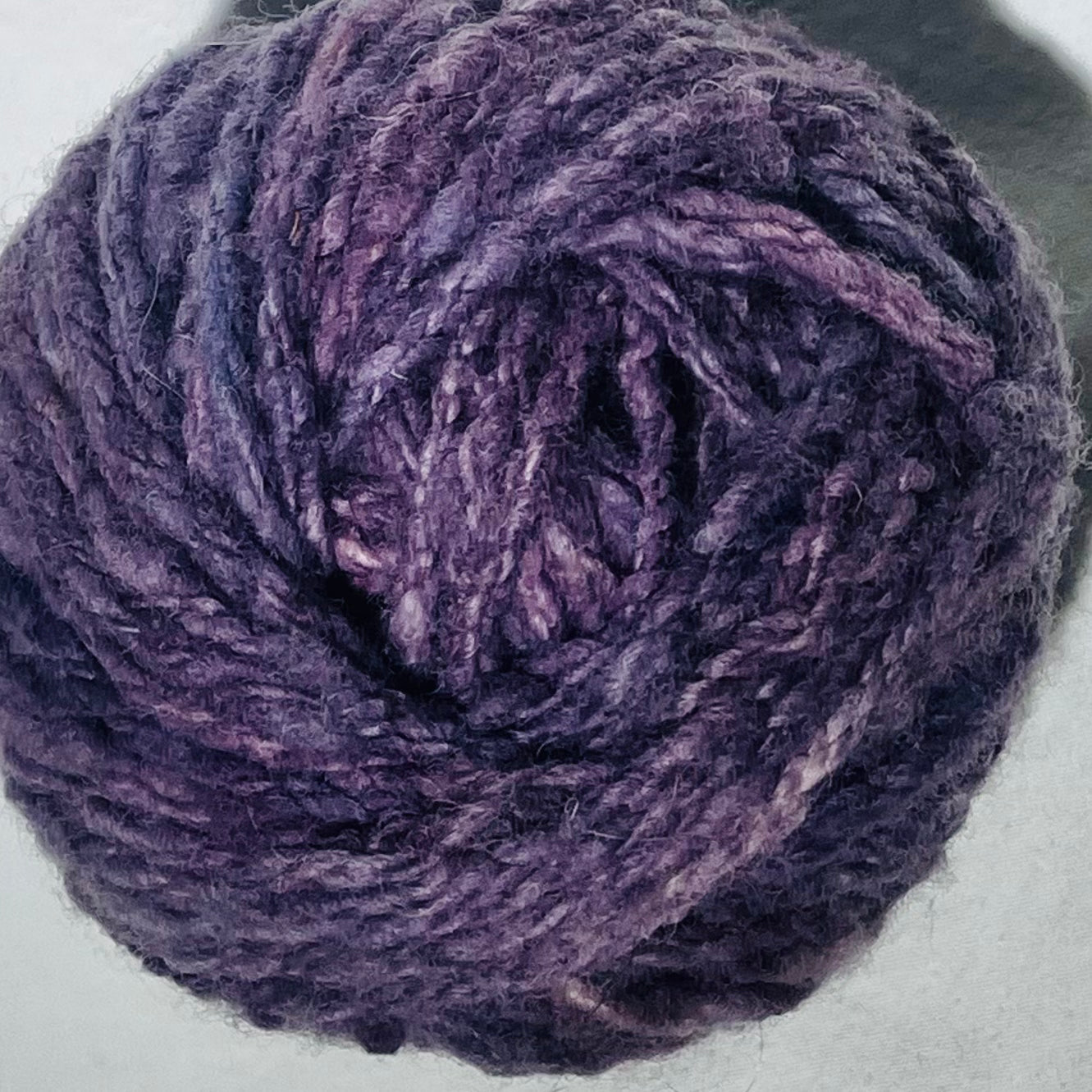 Purple 4-ply 100% wool yarn